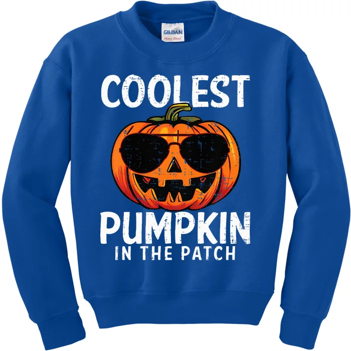 Coolest Pumpkin In The Patch Halloween Kids Sweatshirt