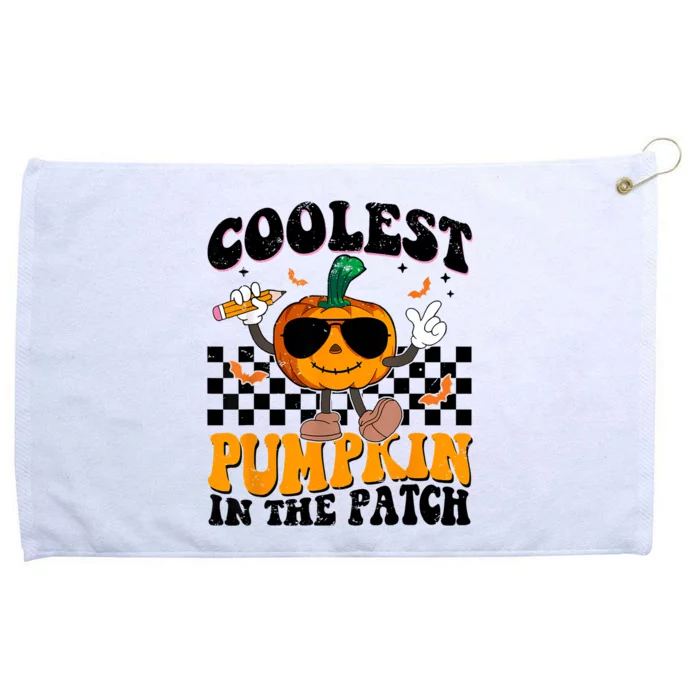 Coolest Pumpkin In The Patch Grommeted Golf Towel