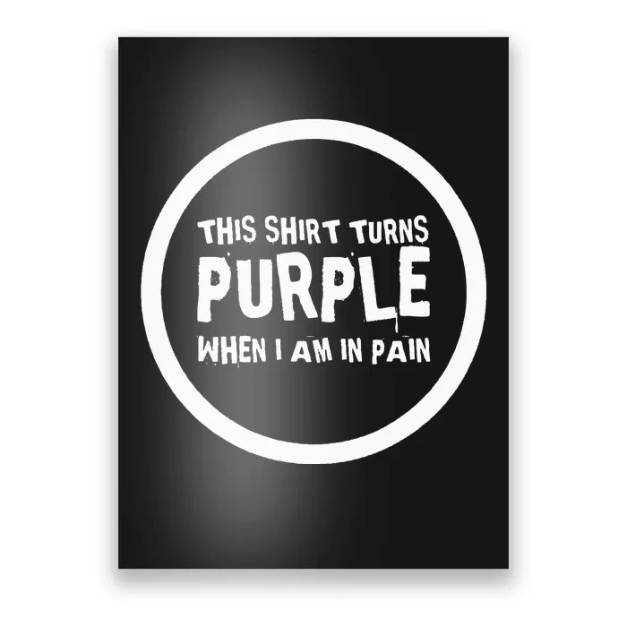 Chronic Pain Illness Awareness Support Purple Pain Fatigue Poster