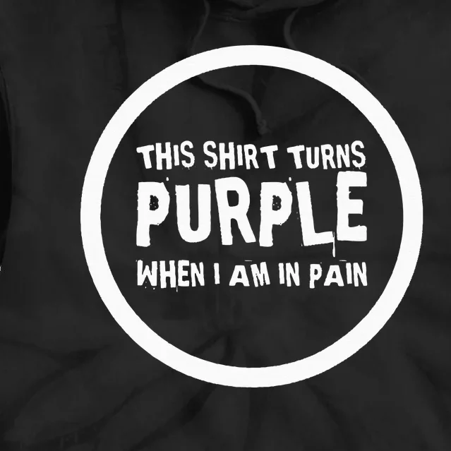 Chronic Pain Illness Awareness Support Purple Pain Fatigue Tie Dye Hoodie