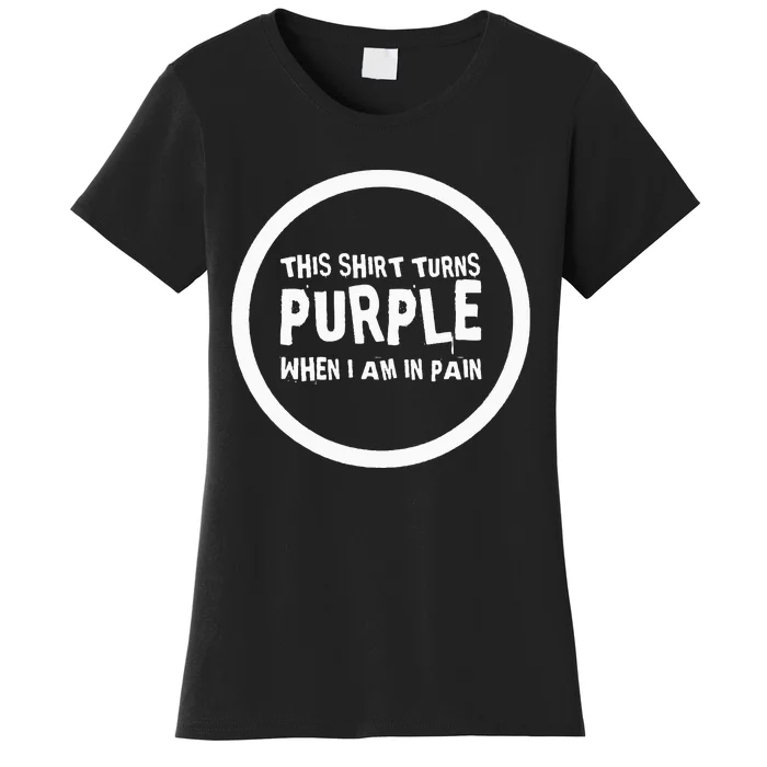 Chronic Pain Illness Awareness Support Purple Pain Fatigue Women's T-Shirt