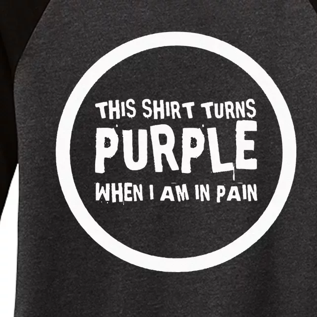 Chronic Pain Illness Awareness Support Purple Pain Fatigue Women's Tri-Blend 3/4-Sleeve Raglan Shirt