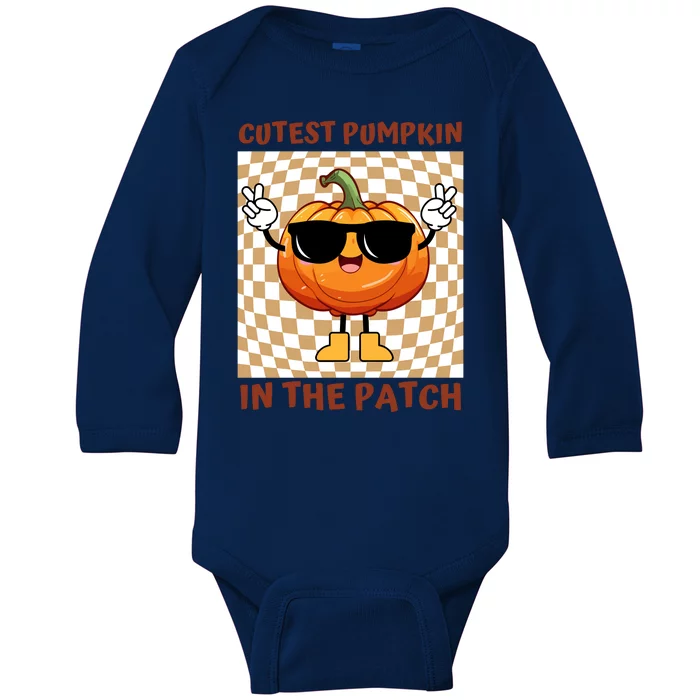 Cutest Pumpkin In The Patch Halloween Costume Baby Long Sleeve Bodysuit