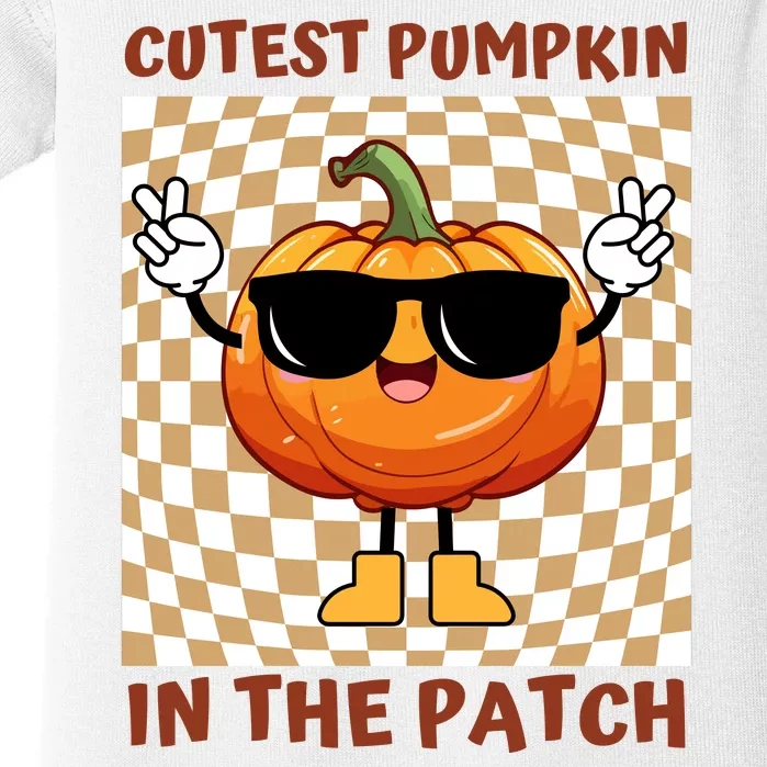 Cutest Pumpkin In The Patch Halloween Costume Baby Bodysuit