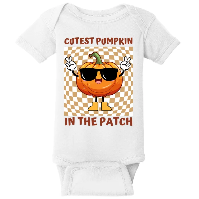 Cutest Pumpkin In The Patch Halloween Costume Baby Bodysuit