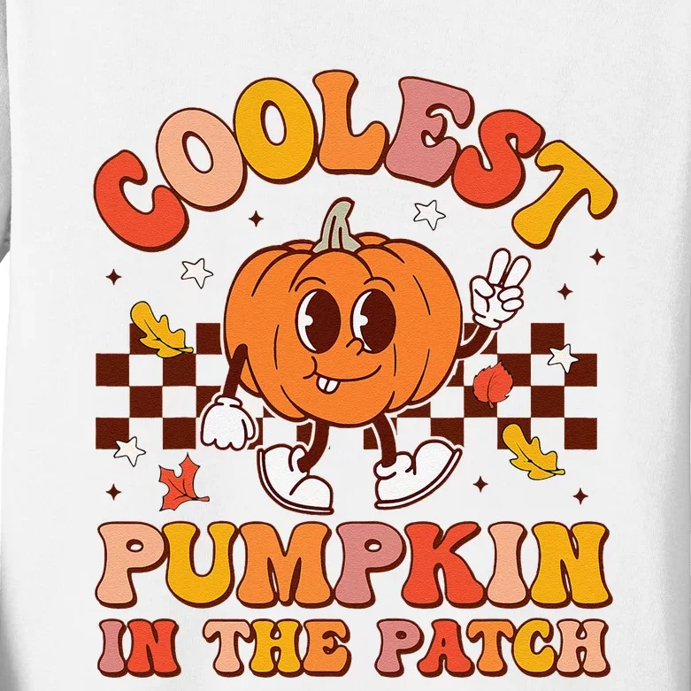 Coolest Pumpkin In The Patch Halloween Kids Long Sleeve Shirt