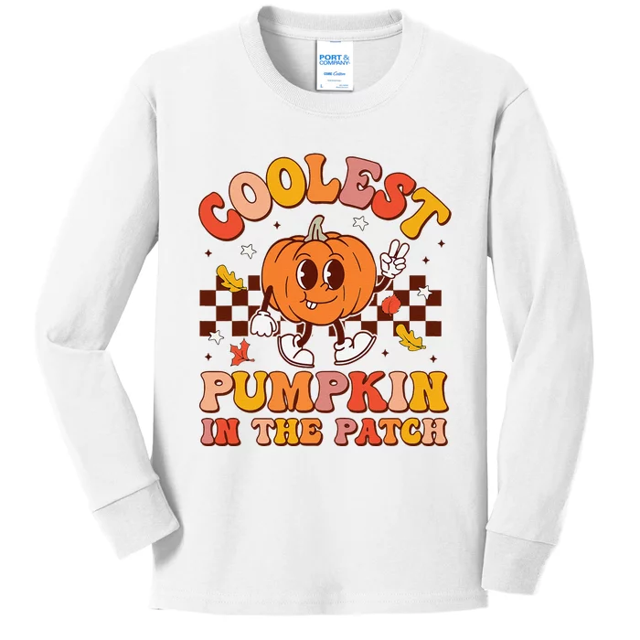 Coolest Pumpkin In The Patch Halloween Kids Long Sleeve Shirt