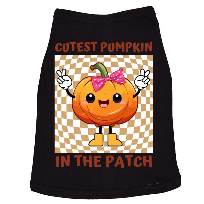 Cutest Pumpkin In The Patch Halloween Costume Gift Doggie Tank