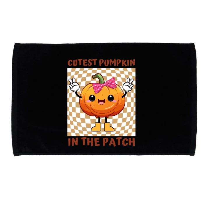 Cutest Pumpkin In The Patch Halloween Costume Gift Microfiber Hand Towel