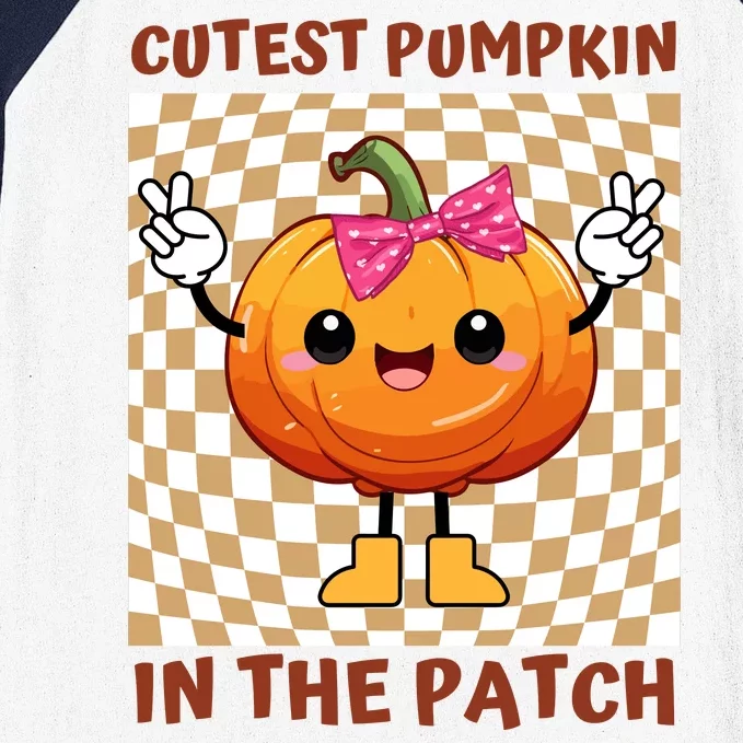 Cutest Pumpkin In The Patch Halloween Costume Gift Baseball Sleeve Shirt