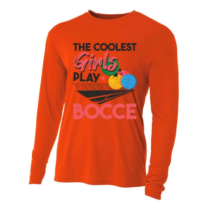 Cool Play Italian Bocce Bocce Ball Player Gift Cooling Performance Long Sleeve Crew