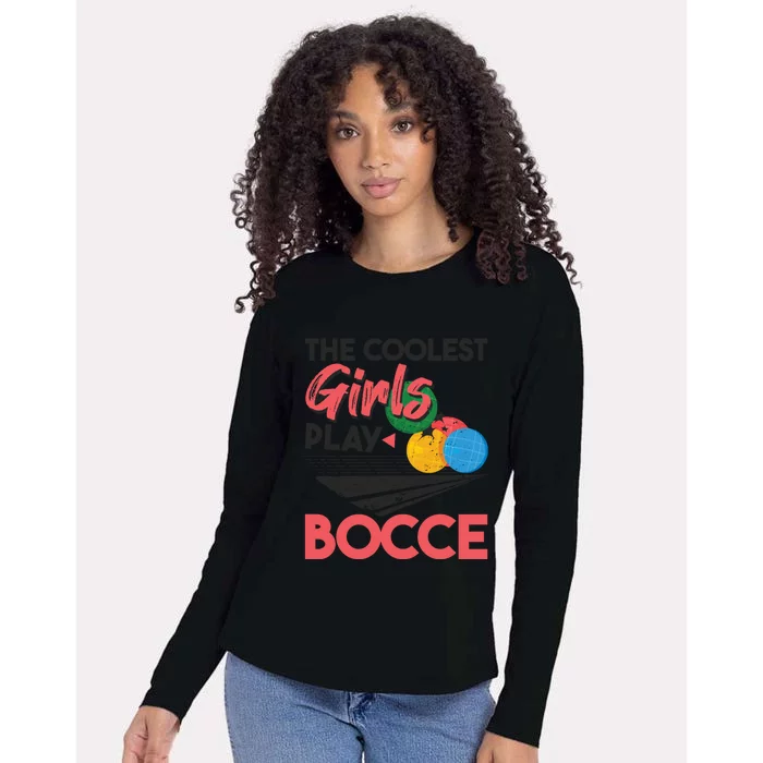 Cool Play Italian Bocce Bocce Ball Player Gift Womens Cotton Relaxed Long Sleeve T-Shirt