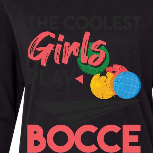 Cool Play Italian Bocce Bocce Ball Player Gift Womens Cotton Relaxed Long Sleeve T-Shirt