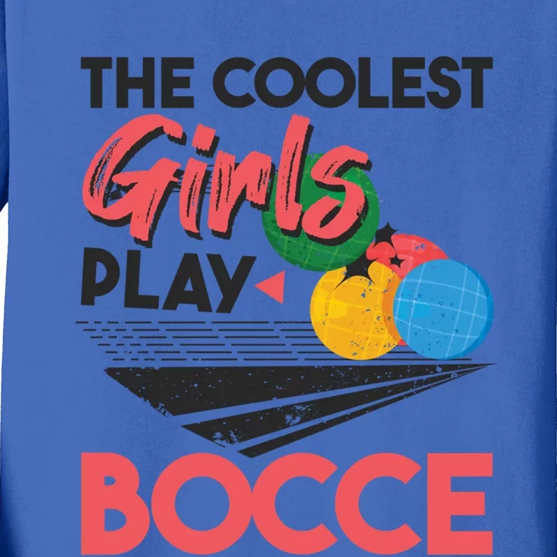 Cool Play Italian Bocce Bocce Ball Player Gift Kids Long Sleeve Shirt