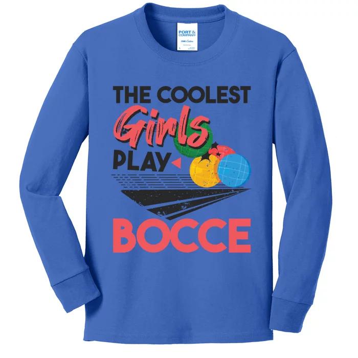 Cool Play Italian Bocce Bocce Ball Player Gift Kids Long Sleeve Shirt