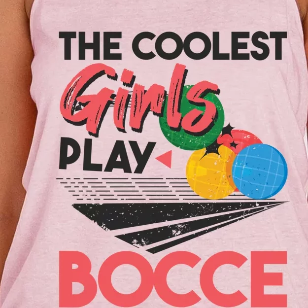 Cool Play Italian Bocce Bocce Ball Player Gift Women's Knotted Racerback Tank