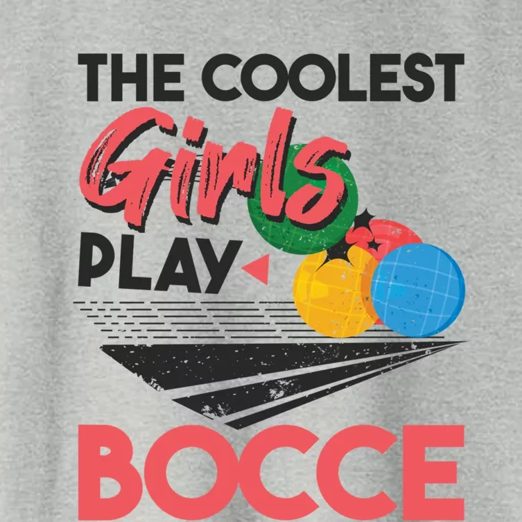 Cool Play Italian Bocce Bocce Ball Player Gift Women's Crop Top Tee