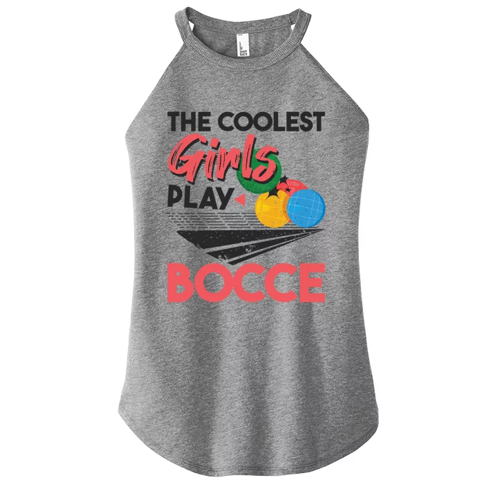 Cool Play Italian Bocce Bocce Ball Player Gift Women’s Perfect Tri Rocker Tank