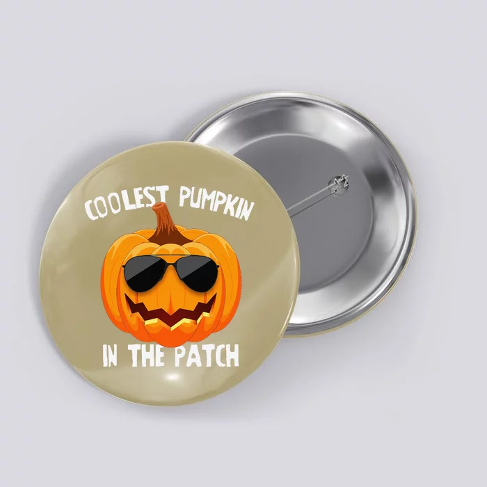 Coolest Pumpkin In The Patch Halloween GiftCute Gift Button