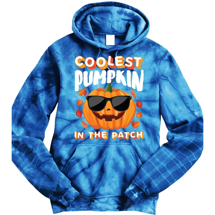 Coolest Pumpkin In The Patch Vintage Halloween Party Cute Gift Tie Dye Hoodie