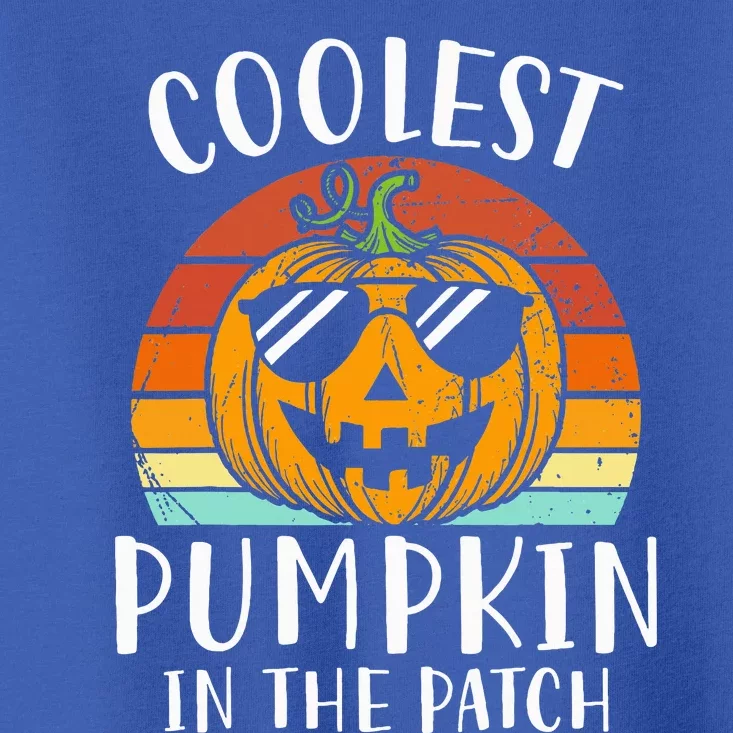 Coolest Pumpkin In The Patch Halloween Toddler T-Shirt