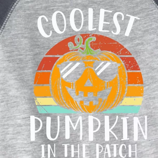 Coolest Pumpkin In The Patch Halloween Toddler Fine Jersey T-Shirt