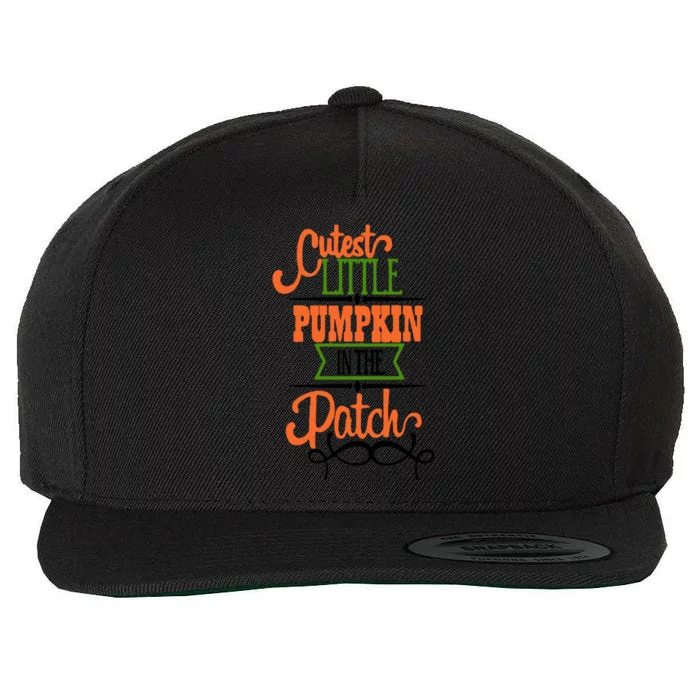 Cutest Pumpkin In The Patch Gift Wool Snapback Cap