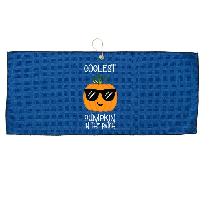 Coolest Pumpkin In The Patch Halloween Large Microfiber Waffle Golf Towel