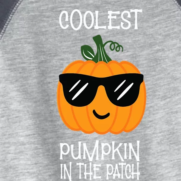 Coolest Pumpkin In The Patch Halloween Toddler Fine Jersey T-Shirt