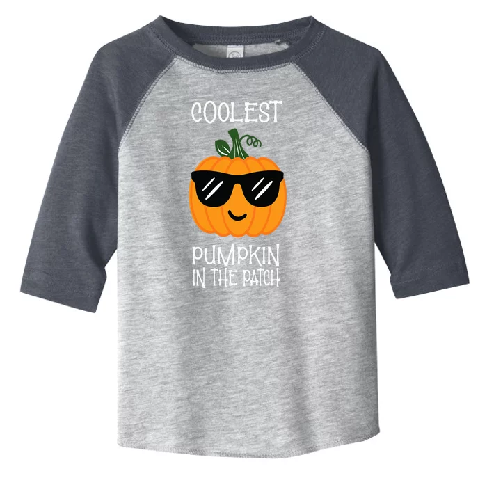 Coolest Pumpkin In The Patch Halloween Toddler Fine Jersey T-Shirt