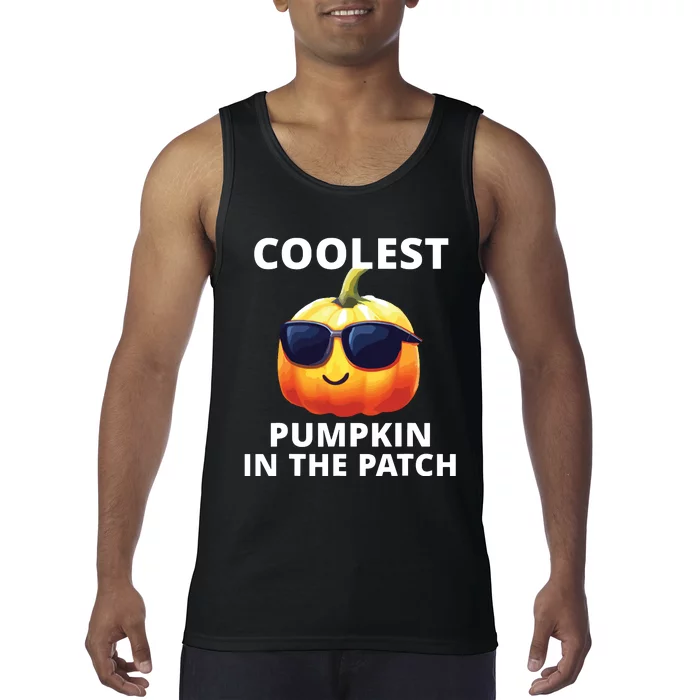 Coolest Pumpkin In The Patch Halloween Kids Tank Top