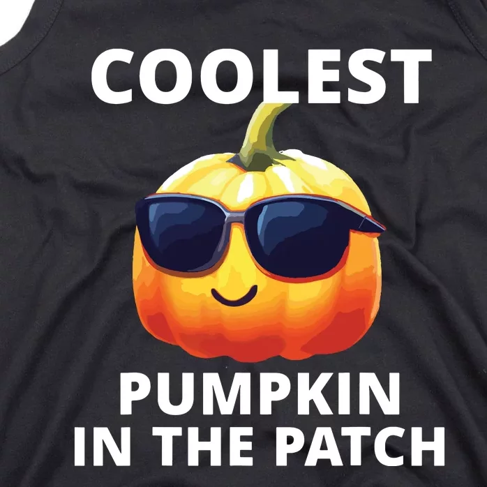 Coolest Pumpkin In The Patch Halloween Kids Tank Top