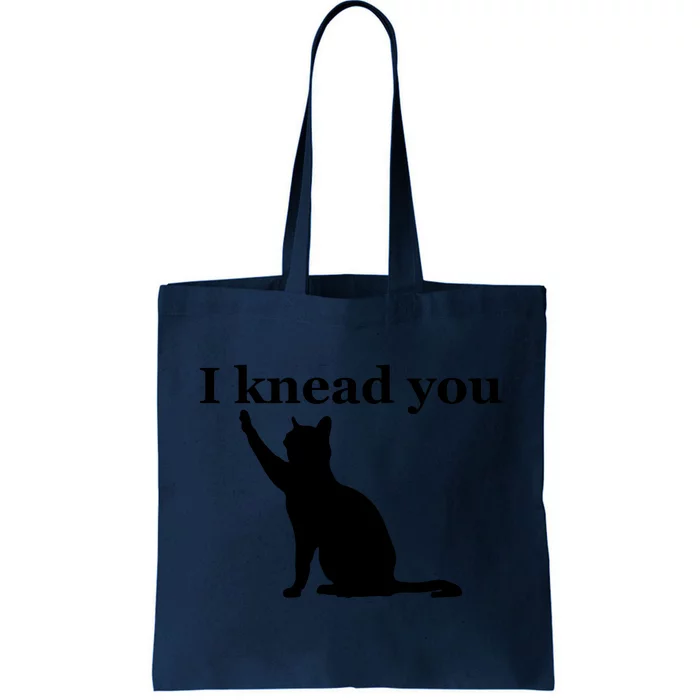 Cat Pun. I Knead You Kneading Cat. Kitty Biscuits Animal Pun Tote Bag