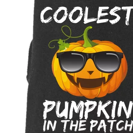 Coolest Pumpkin In The Patch Halloween Doggie 3-End Fleece Hoodie