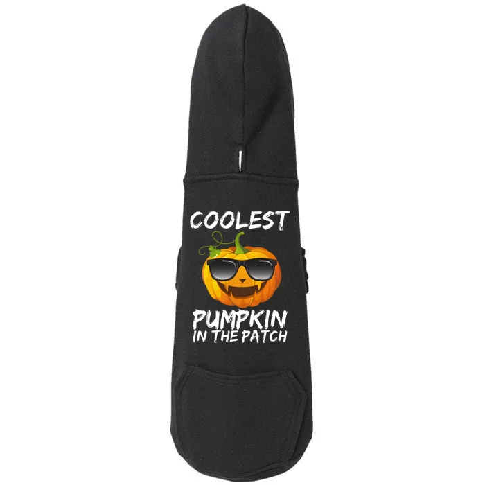 Coolest Pumpkin In The Patch Halloween Doggie 3-End Fleece Hoodie