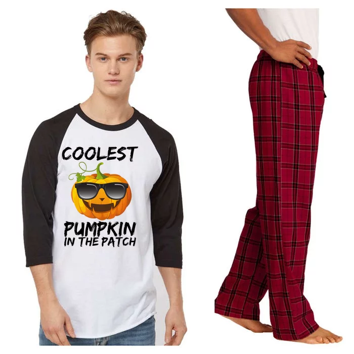 Coolest Pumpkin In The Patch Halloween Raglan Sleeve Pajama Set