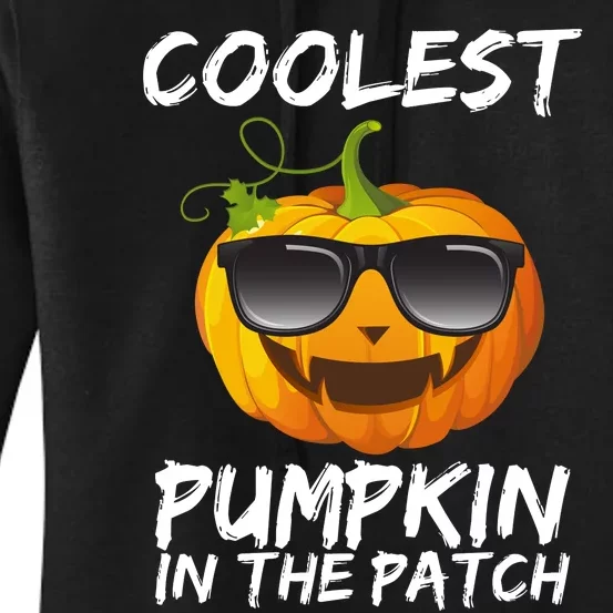 Coolest Pumpkin In The Patch Halloween Women's Pullover Hoodie