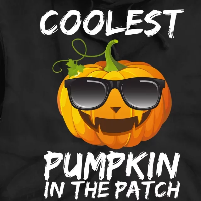 Coolest Pumpkin In The Patch Halloween Tie Dye Hoodie