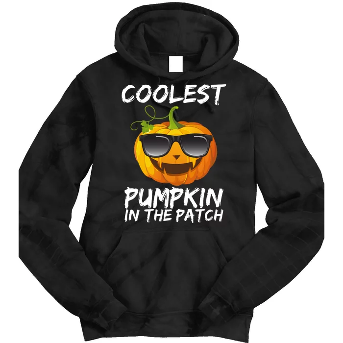 Coolest Pumpkin In The Patch Halloween Tie Dye Hoodie