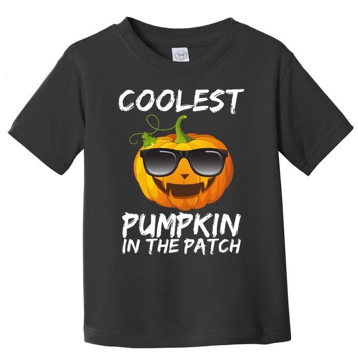 Coolest Pumpkin In The Patch Halloween Toddler T-Shirt