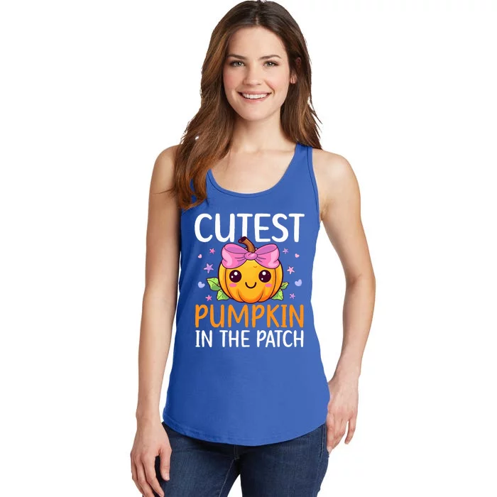 Cutest Pumpkin In The Patch Halloween Pumpkin Ladies Essential Tank