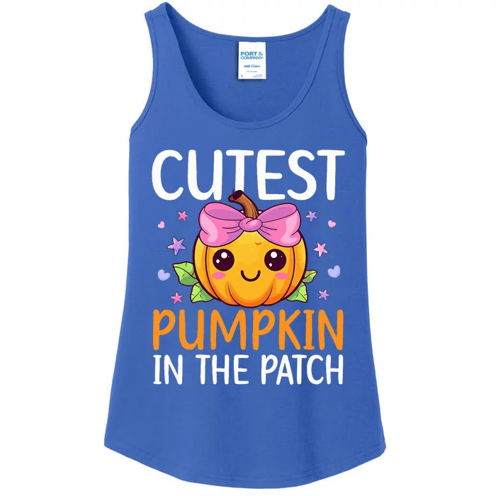 Cutest Pumpkin In The Patch Halloween Pumpkin Ladies Essential Tank