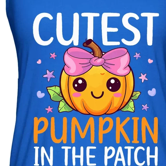 Cutest Pumpkin In The Patch Halloween Pumpkin Ladies Essential Flowy Tank