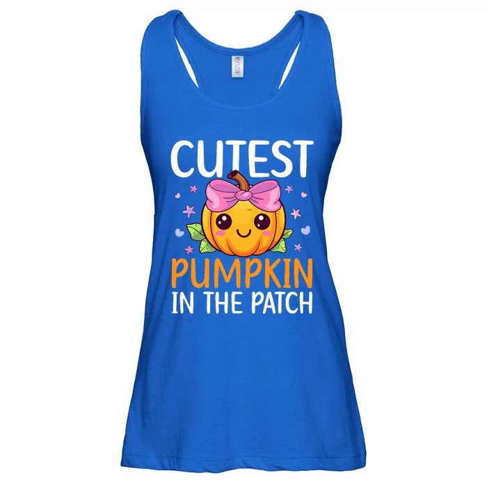 Cutest Pumpkin In The Patch Halloween Pumpkin Ladies Essential Flowy Tank