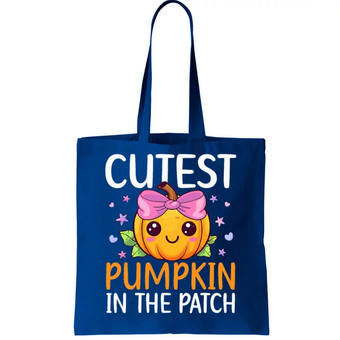 Cutest Pumpkin In The Patch Halloween Pumpkin Tote Bag