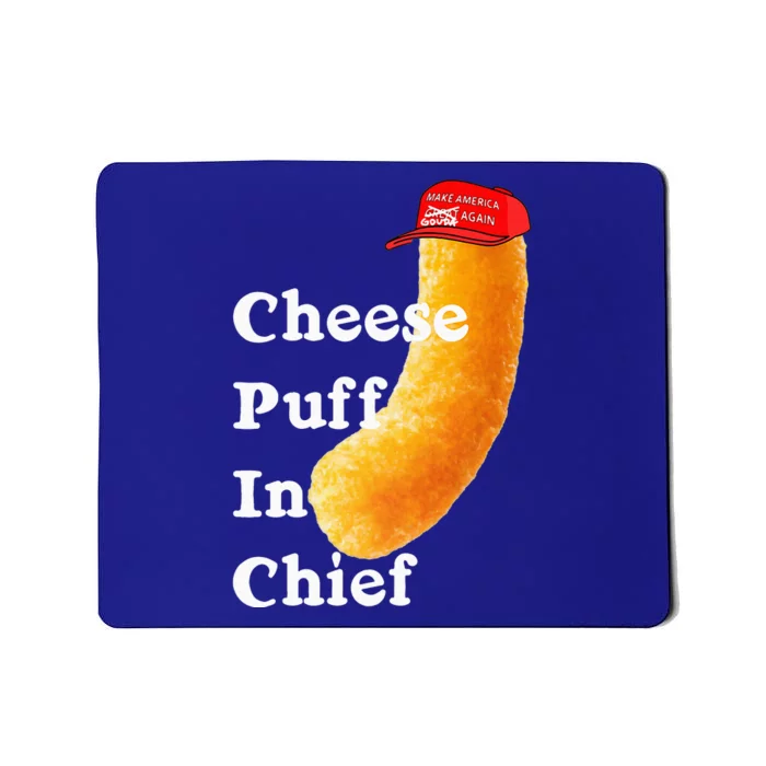 Cheese Puff In Chief Orange Trump Mousepad