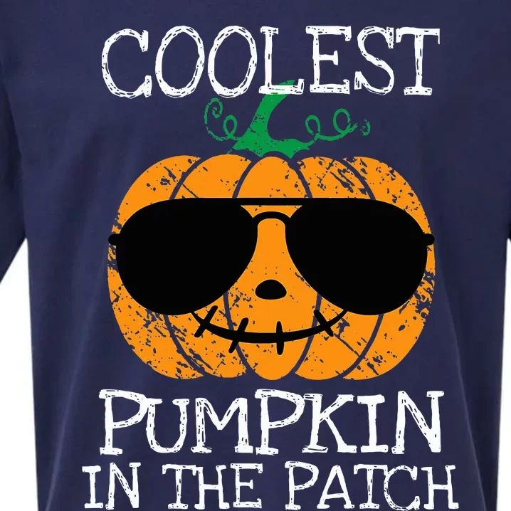 Coolest Pumpkin In The Patch Halloween Sueded Cloud Jersey T-Shirt