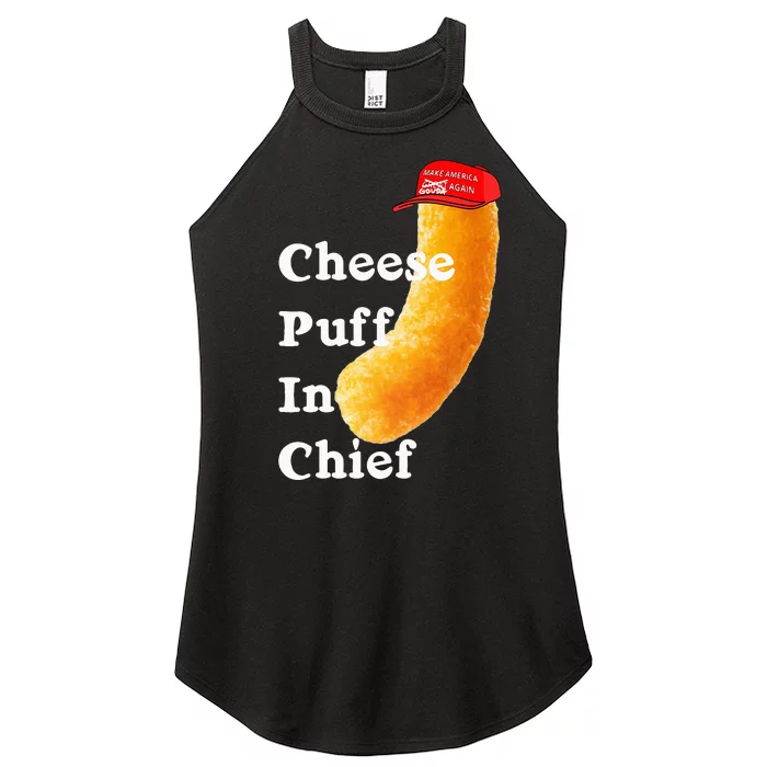 Cheese Puff In Chief Orange Trump Women’s Perfect Tri Rocker Tank