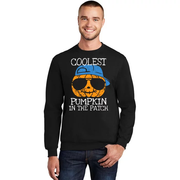 Coolest Pumpkin In The Patch Halloween Boy Girl Teens Sweatshirt