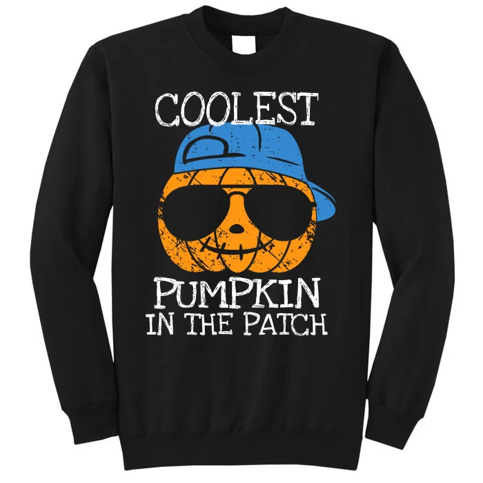 Coolest Pumpkin In The Patch Halloween Boy Girl Teens Sweatshirt